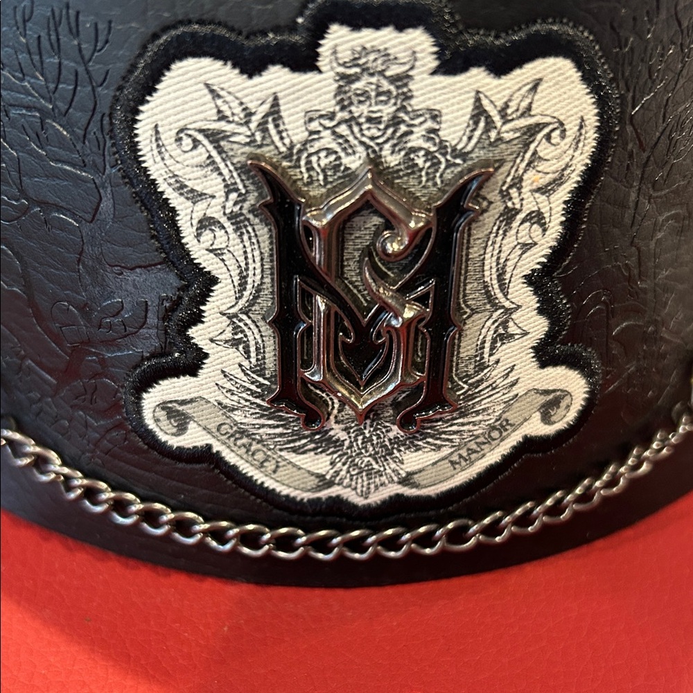 Black and Red Haunted Mansion Cap